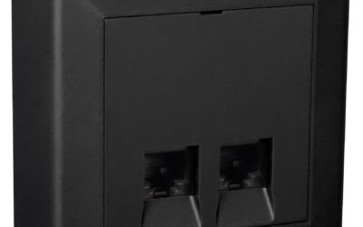 Nyhet – NCS Modularkontakt Kat.6 UTP  i farger hvit, renhvit og sort